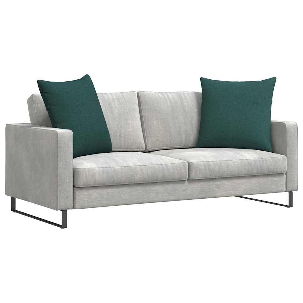 Kanapé párnák 2 pcs Sötétzöld 60 x 60 cm szövet