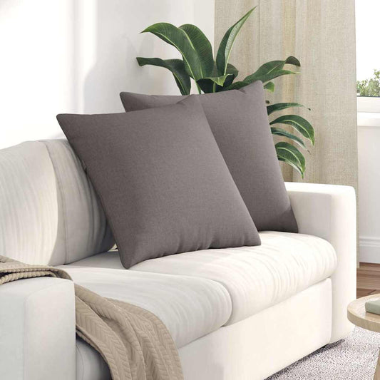 Kanapé párnák 2 pcs Tópszínű 60 x 60 cm szövet