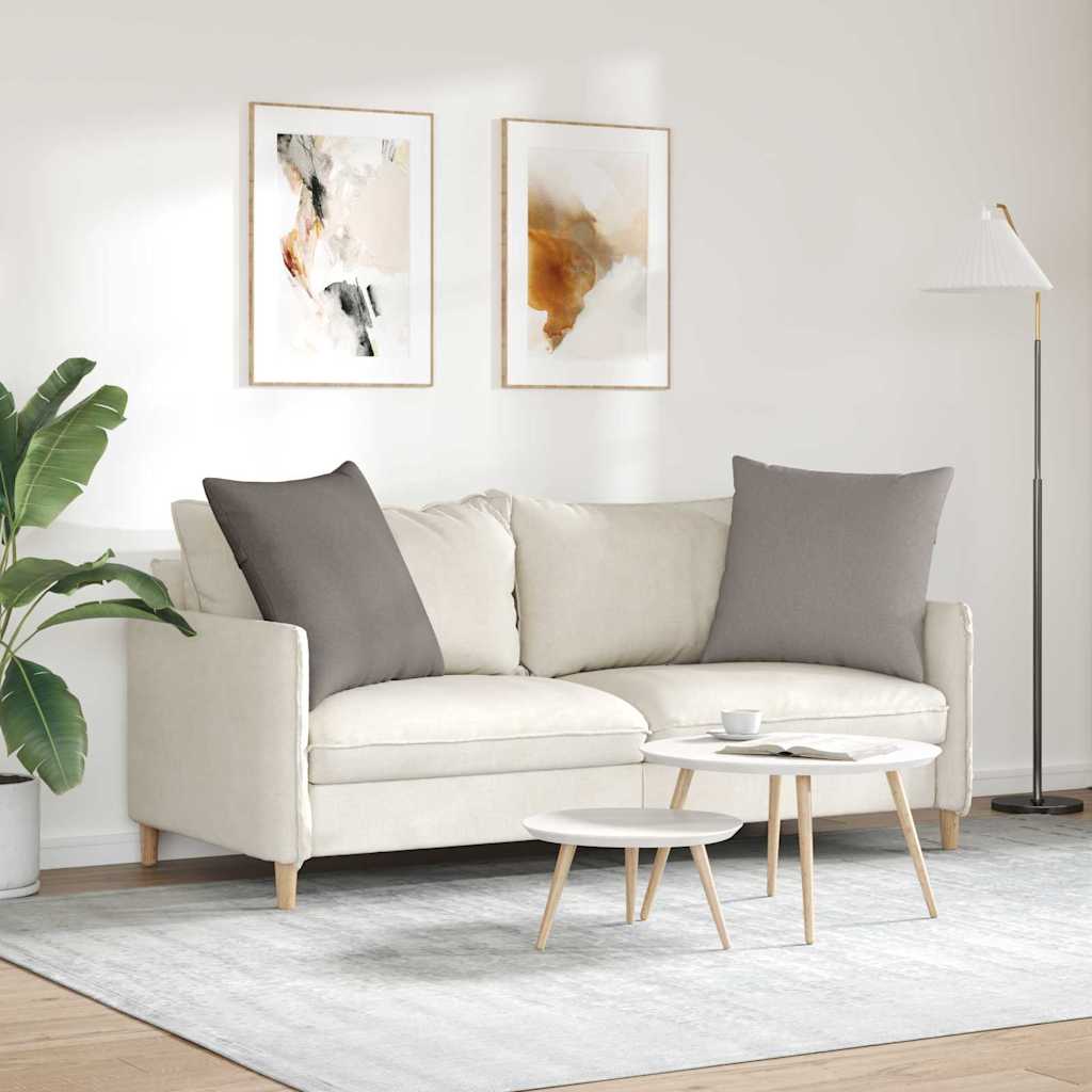 Kanapé párnák 2 pcs Tópszínű 60 x 60 cm szövet