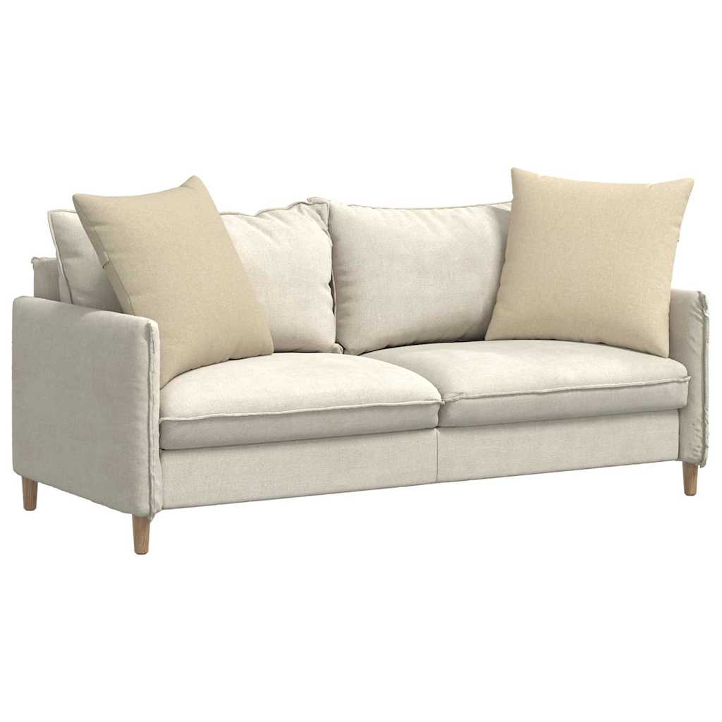 Kanapé párnák 2 pcs Krém 60 x 60 cm szövet