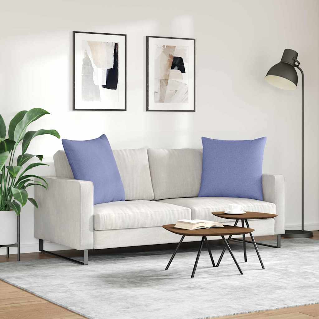 Kanapé párnák 2 pcs Farmerkék 60 x 60 cm szövet