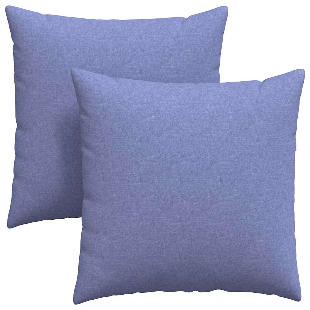 Kanapé párnák 2 pcs Farmerkék 60 x 60 cm szövet