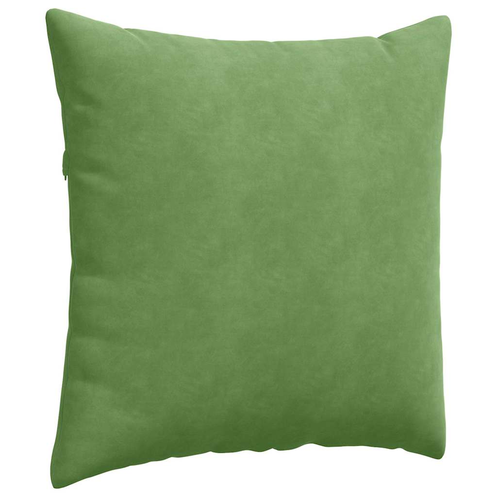Kanapé párnák 2 pcs Világos zöld 60 x 60 cm Bársonyos szövet