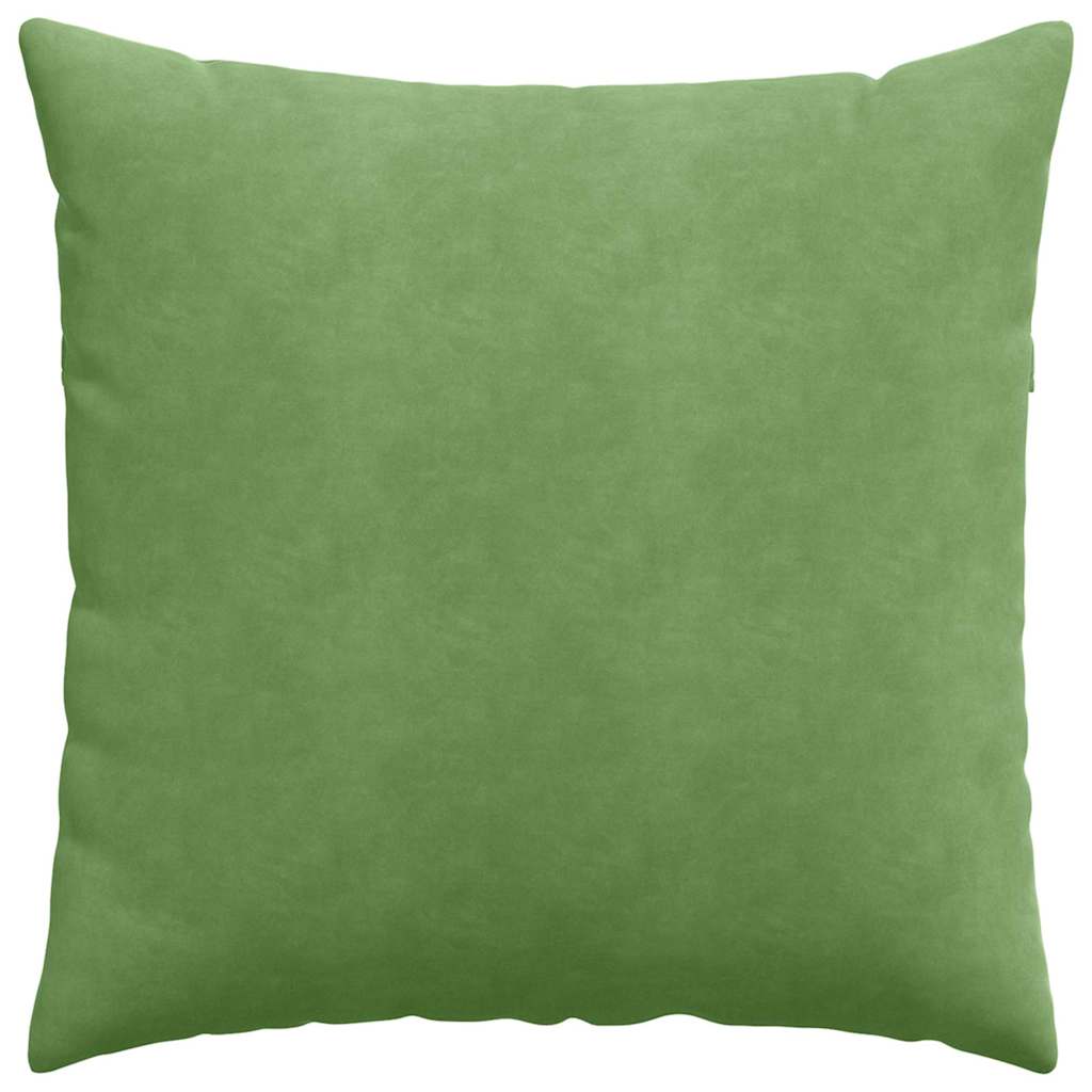 Kanapé párnák 2 pcs Világos zöld 60 x 60 cm Bársonyos szövet