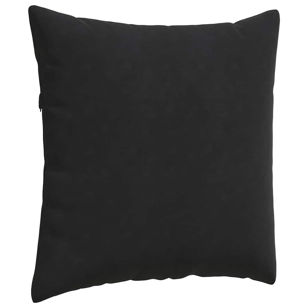 Kanapé párnák 2 pcs Fekete 60 x 60 cm Bársonyos szövet