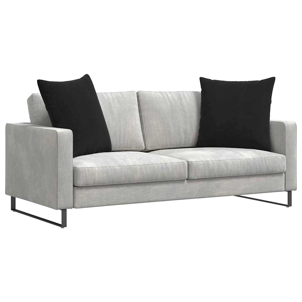 Kanapé párnák 2 pcs Fekete 60 x 60 cm Bársonyos szövet