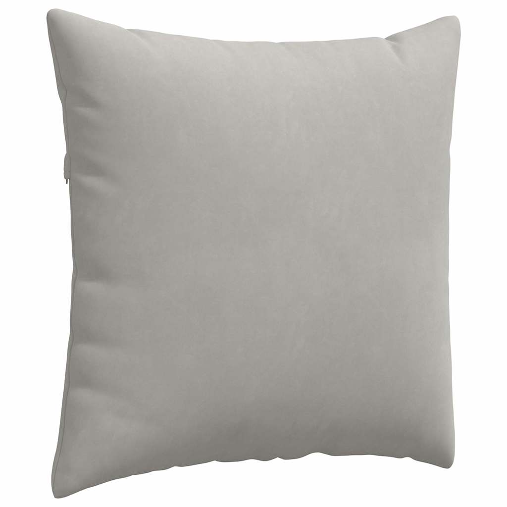Kanapé párnák 2 pcs Világosszürke 60 x 60 cm szövet