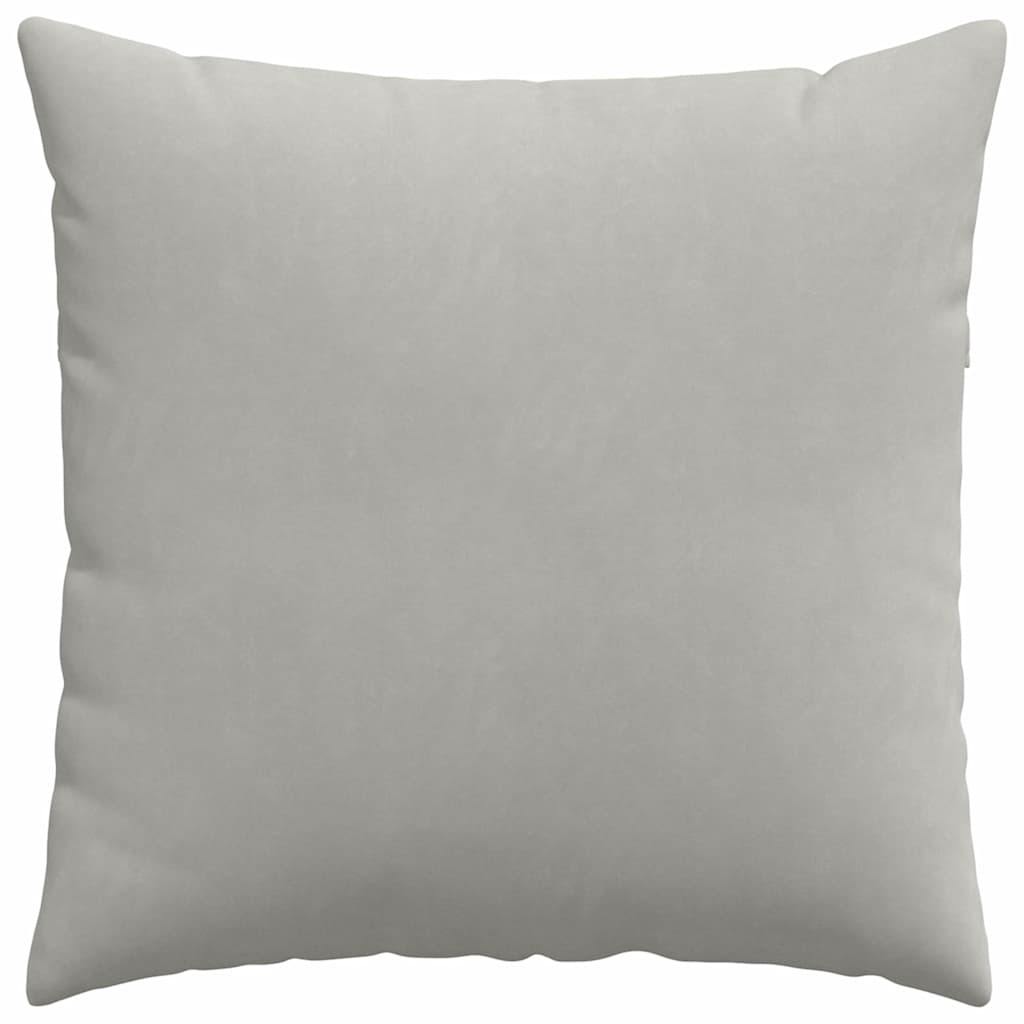 Kanapé párnák 2 pcs Világosszürke 60 x 60 cm szövet