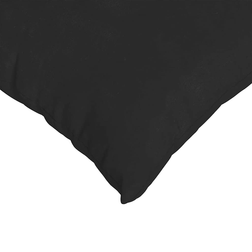 Kanapé párnák 2 pcs Fekete 60 x 60 cm szövet