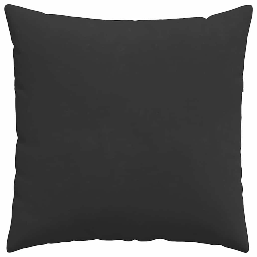 Kanapé párnák 2 pcs Fekete 60 x 60 cm szövet