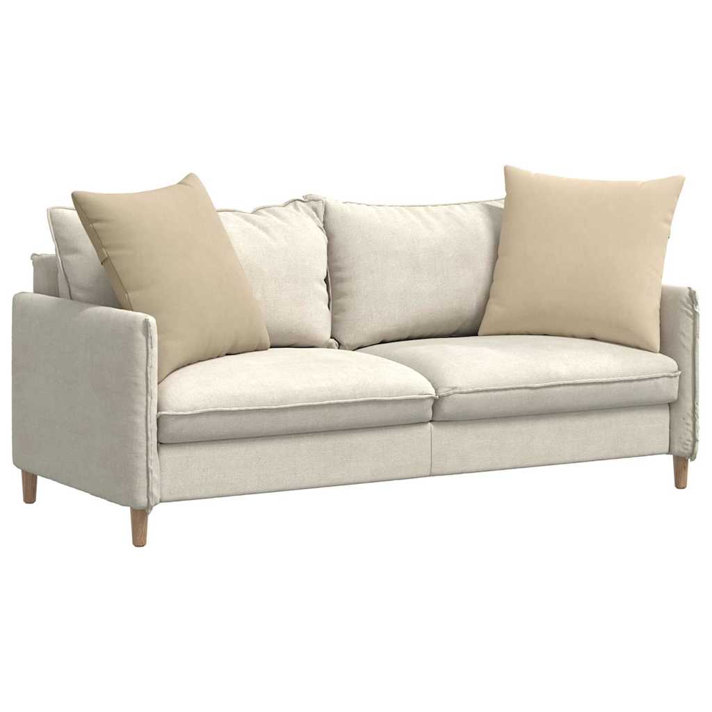 Kanapé párnák 2 pcs Krém 60 x 60 cm szövet