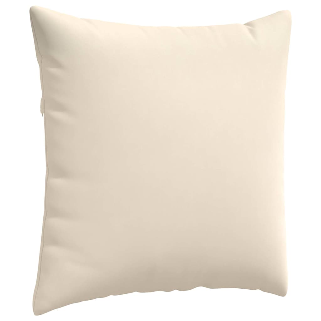Kanapé párnák 2 pcs Bézs 60 x 60 cm szövet