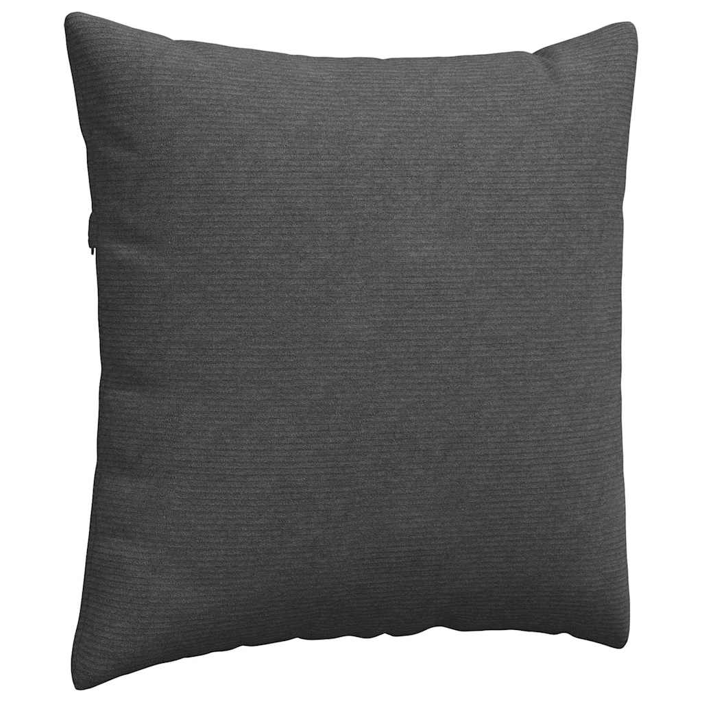 Kanapé párnák 2 pcs Sötétszürke 60 x 60 cm Bársonyos szövet