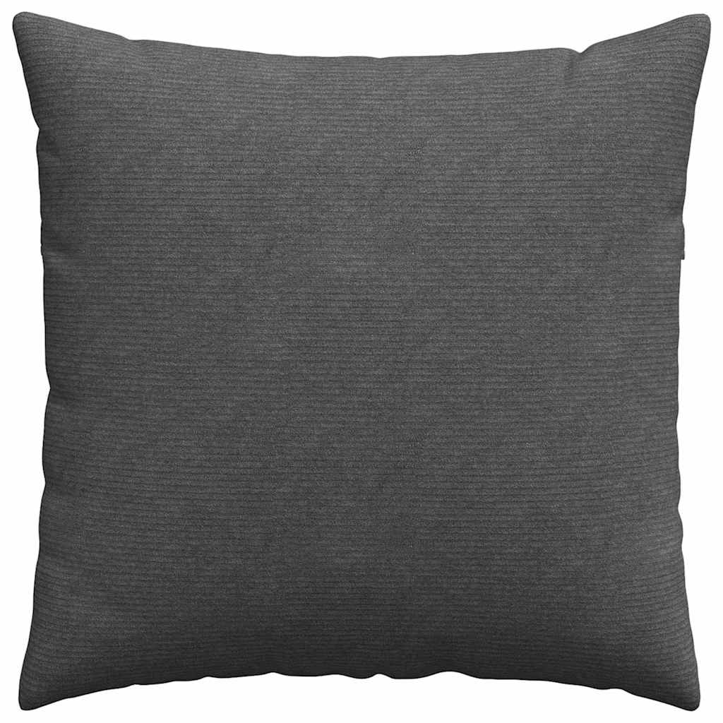 Kanapé párnák 2 pcs Sötétszürke 60 x 60 cm Bársonyos szövet