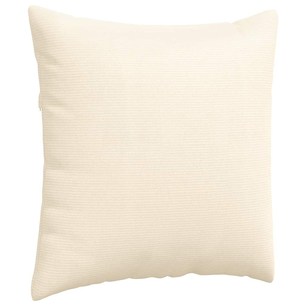 Kanapé párnák 2 pcs Krém 60 x 60 cm Bársonyos szövet