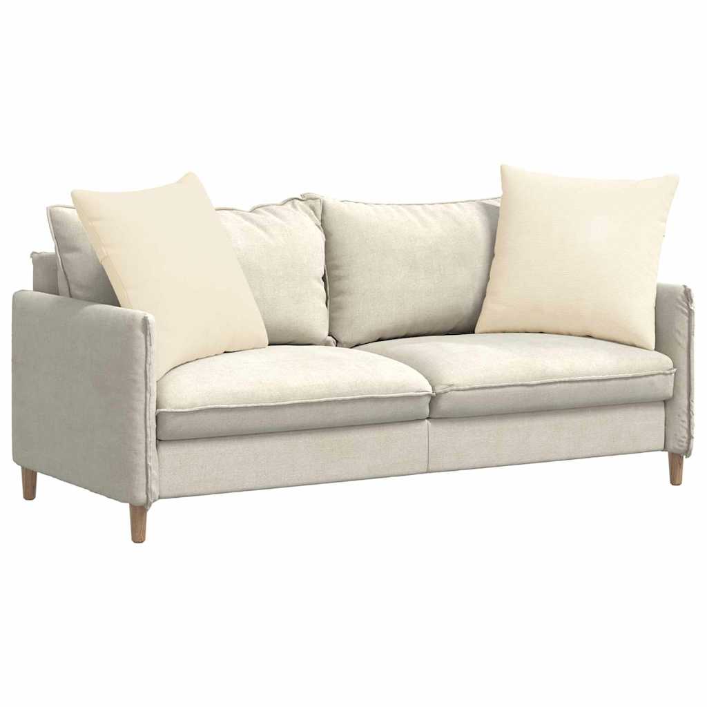 Kanapé párnák 2 pcs Krém 60 x 60 cm Bársonyos szövet