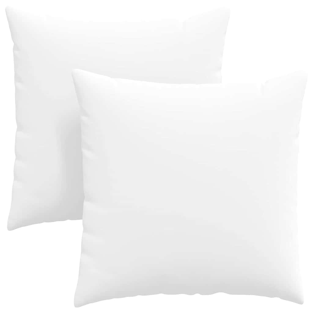 Kanapé párnák 2 pcs Fehér 80 x 80 cm szövet
