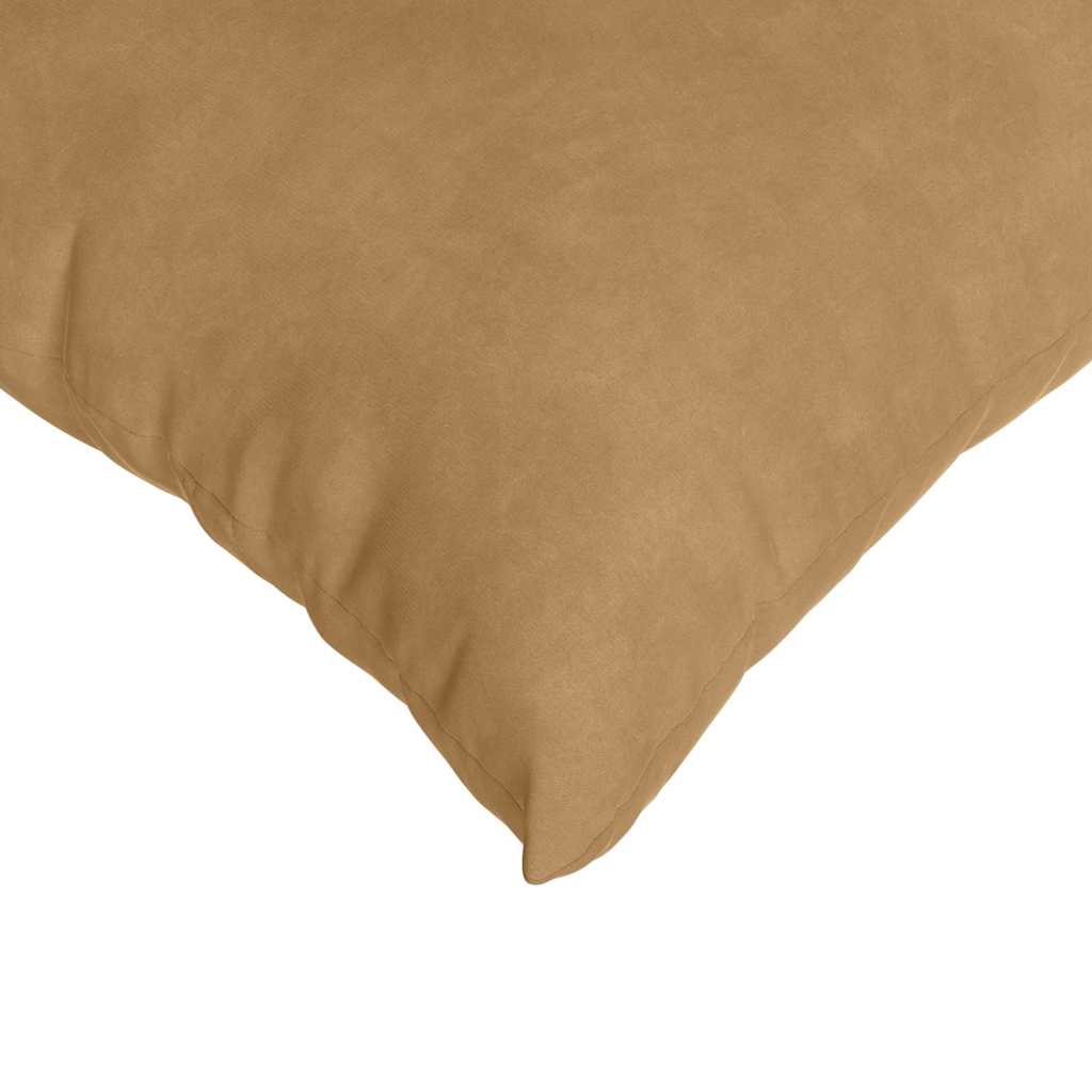 Kanapé párnák 2 pcs Barna 80 x 80 cm Bársonyos szövet