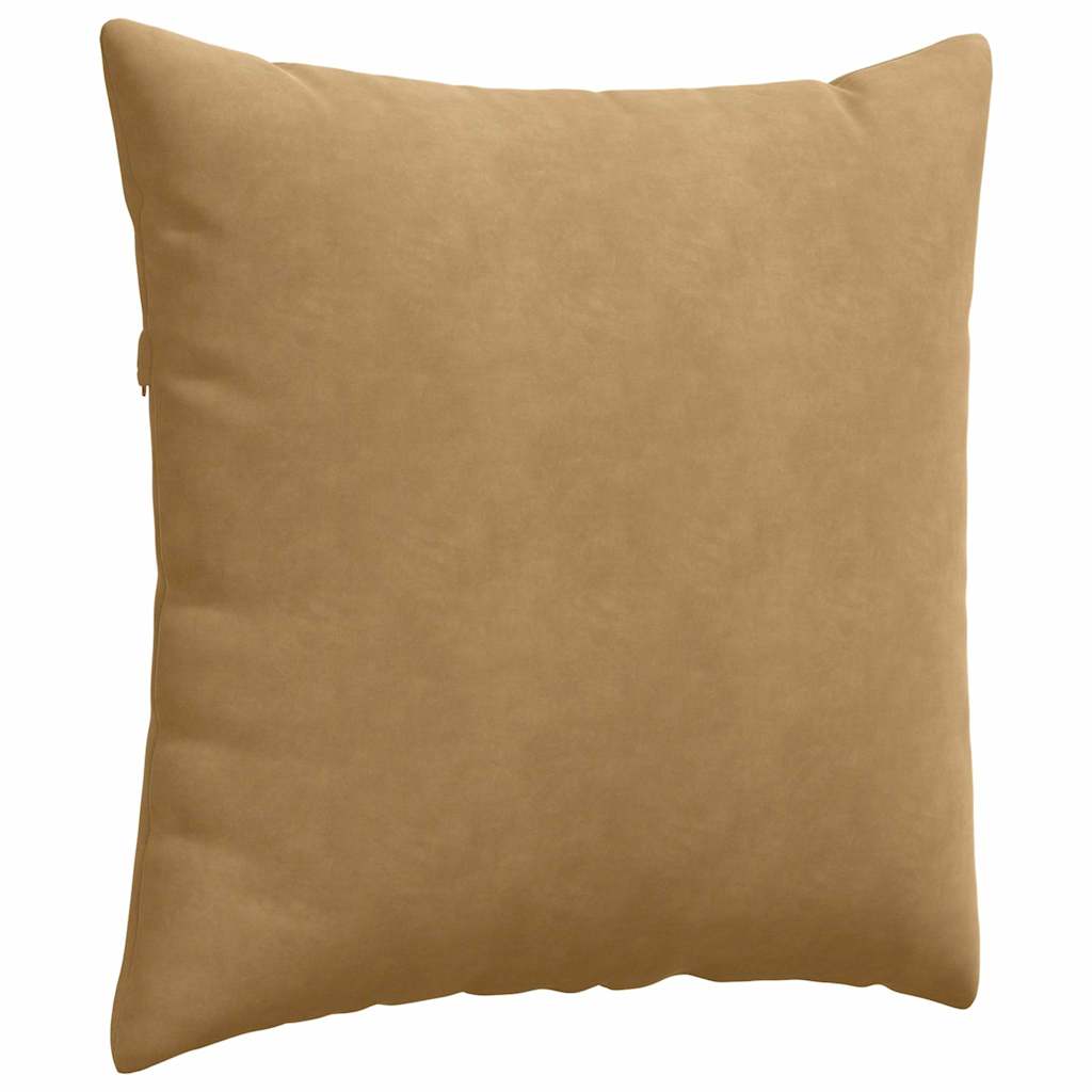 Kanapé párnák 2 pcs Barna 80 x 80 cm Bársonyos szövet