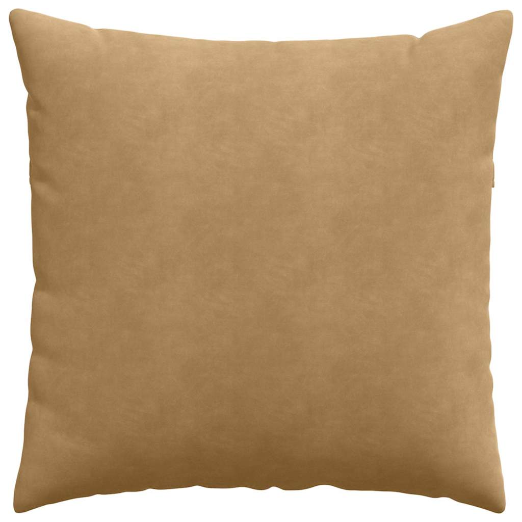 Kanapé párnák 2 pcs Barna 80 x 80 cm Bársonyos szövet