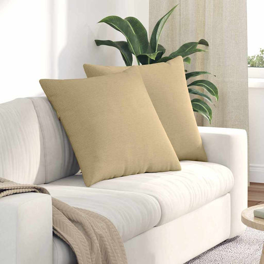 Kanapé párnák 2 pcs Szürke zöld 80 x 80 cm Bársonyos szövet
