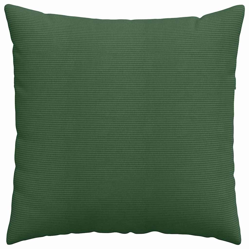 Kanapé párnák 2 pcs Sötétzöld 80 x 80 cm Bársonyos szövet