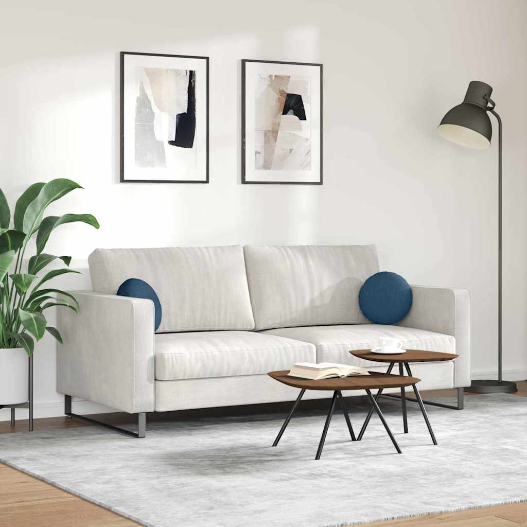 Ülőpárnák 2 pcs Kék Ø30 x 13 cm szövet