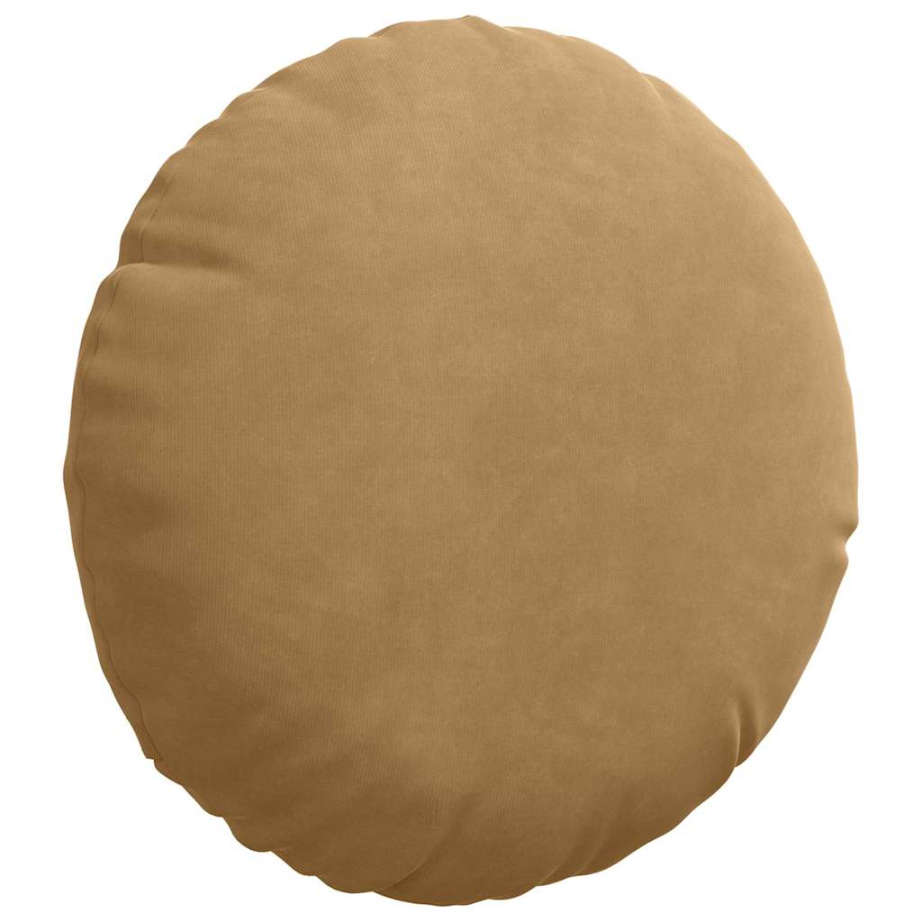 Ülőpárnák 2 pcs Barna Ø30 x 13 cm Bársony