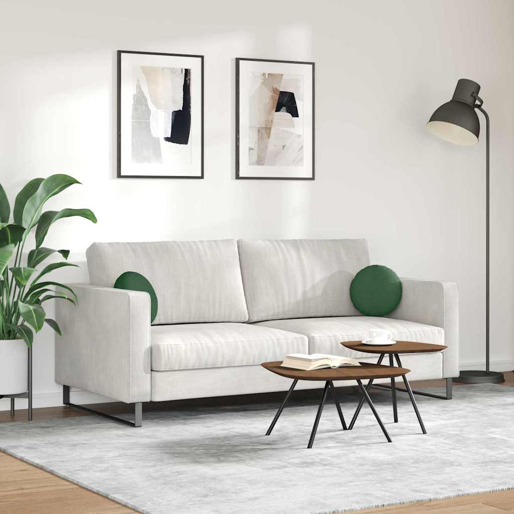 Ülőpárnák 2 pcs Sötétzöld Ø30 x 13 cm Bársonyos szövet