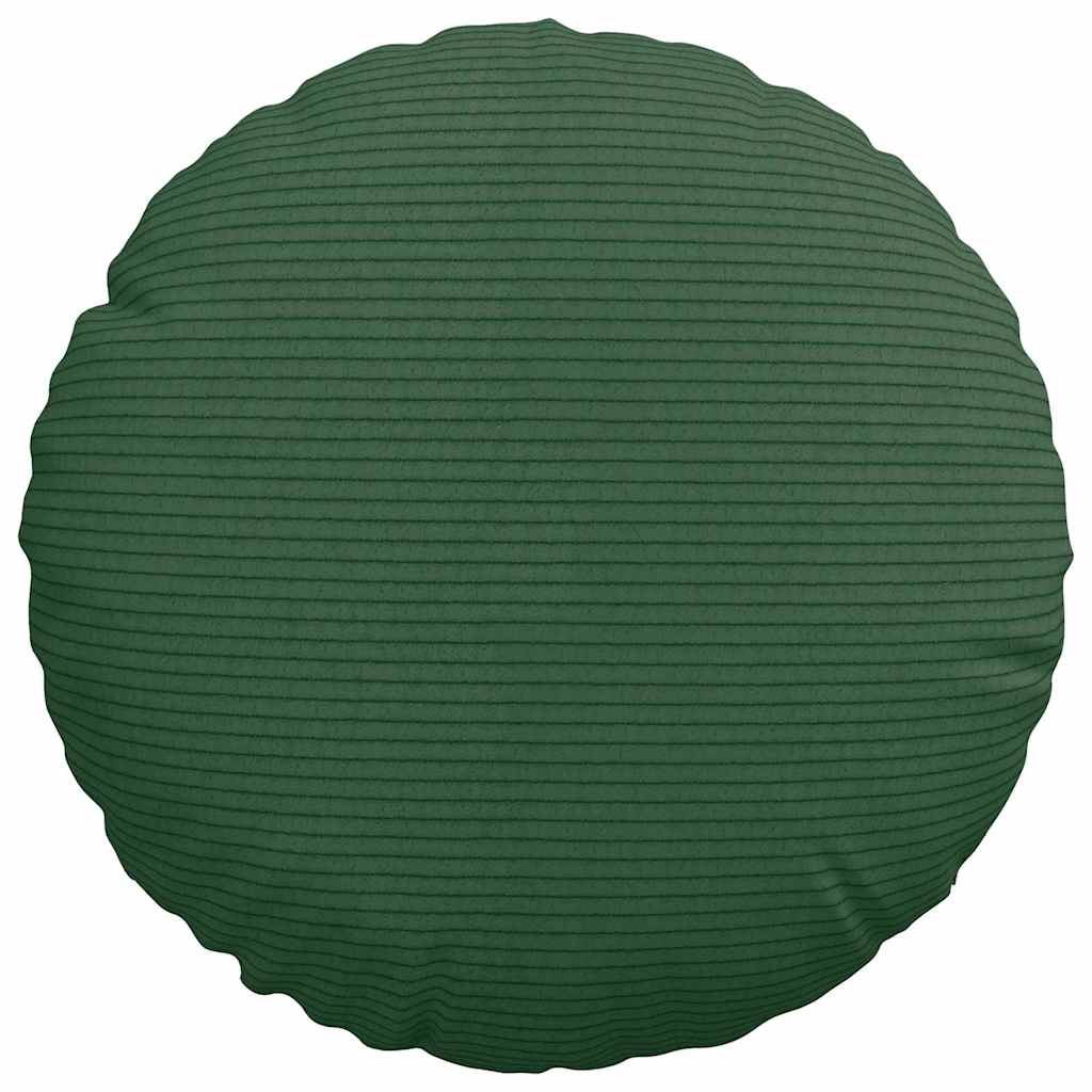 Ülőpárnák 2 pcs Sötétzöld Ø30 x 13 cm Bársonyos szövet