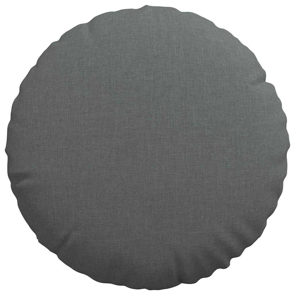 Ülőpárnák 2 pcs Sötétszürke Ø40 x 13 cm szövet