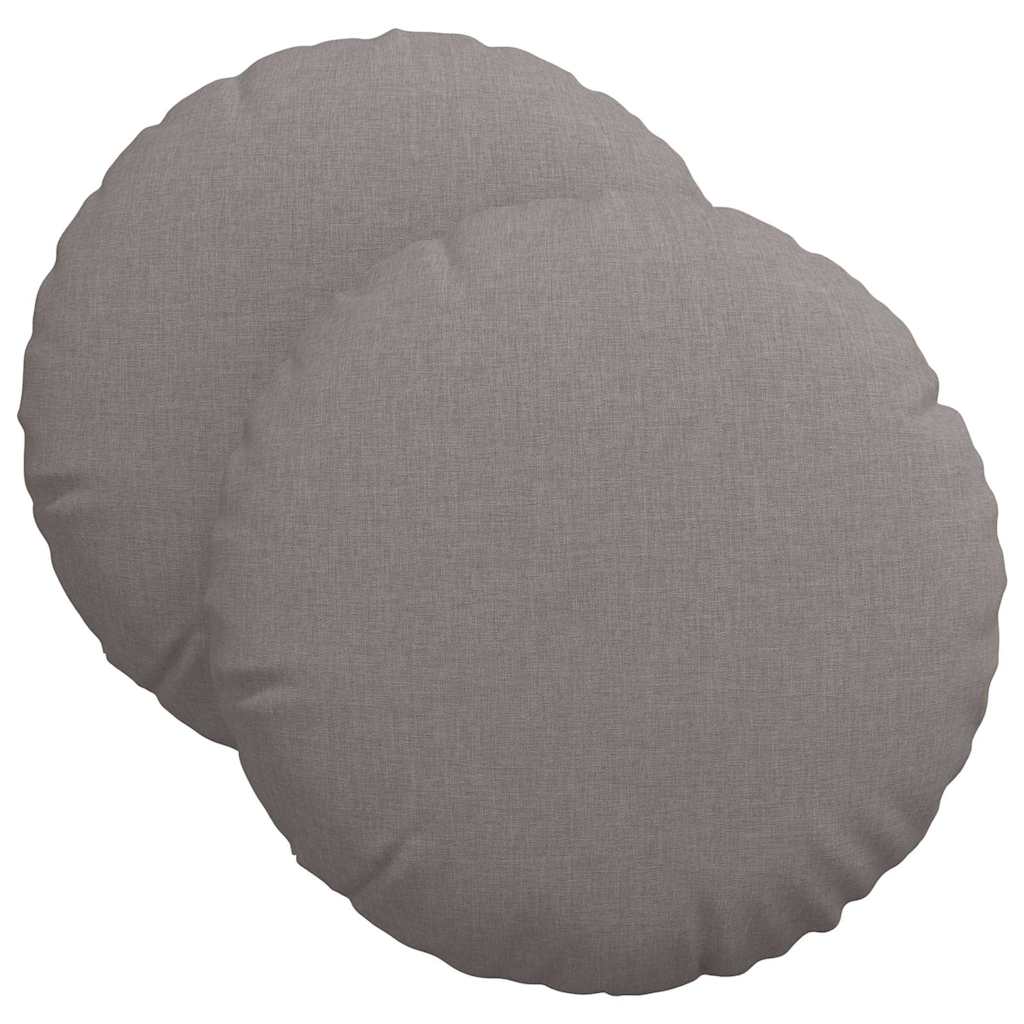 Ülőpárnák 2 pcs Tópszínű Ø40 x 13 cm szövet