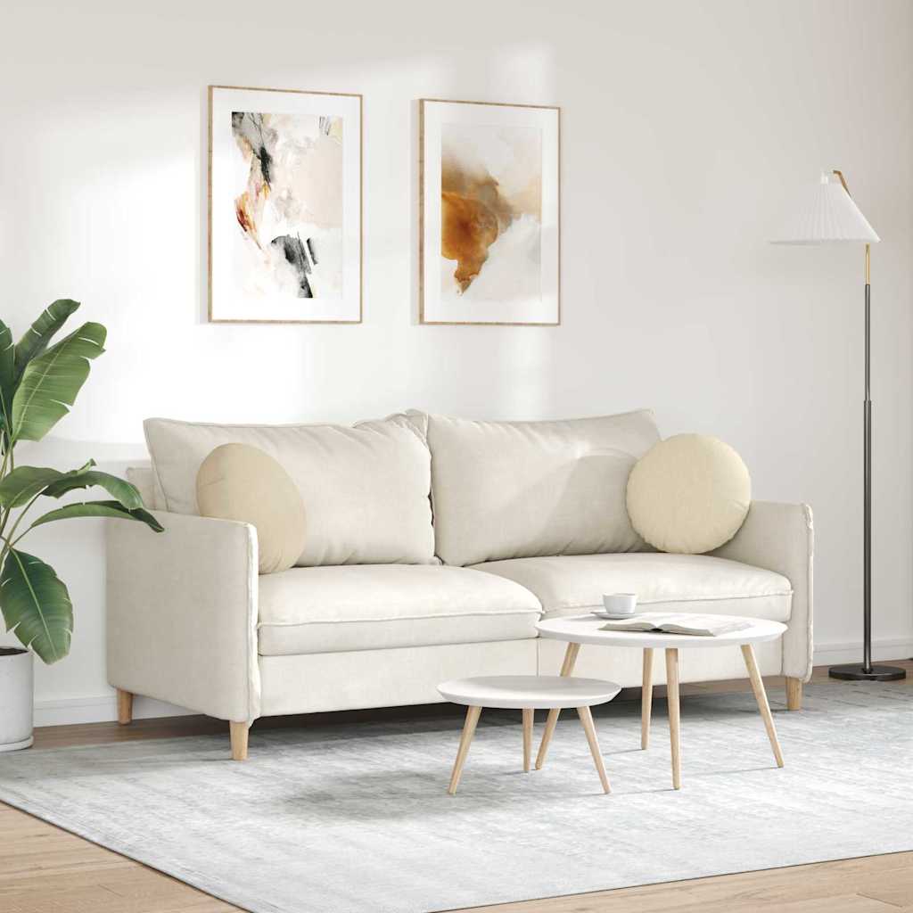 Ülőpárnák 2 pcs Krém Ø40 x 13 cm szövet