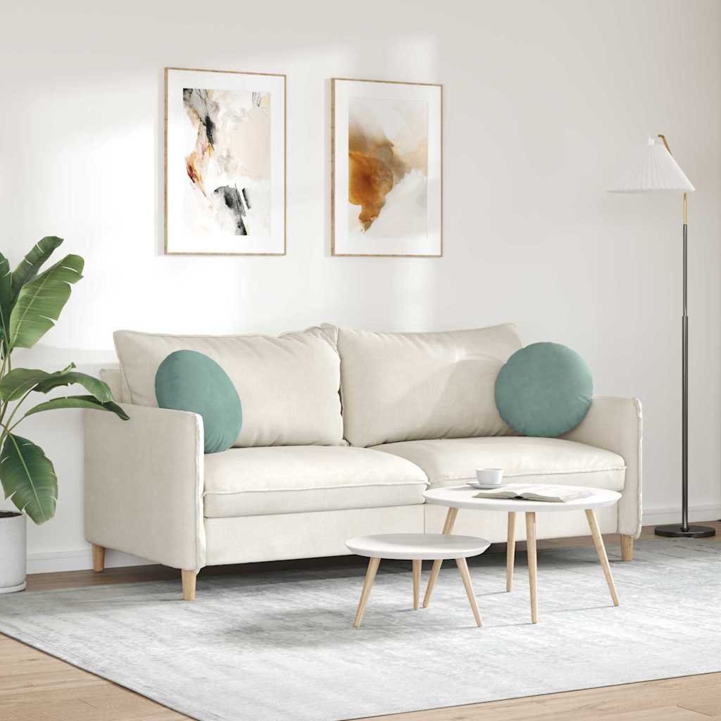 Ülőpárnák 2 pcs Tengeri Zöld Ø 40 x 13 cm Bársony