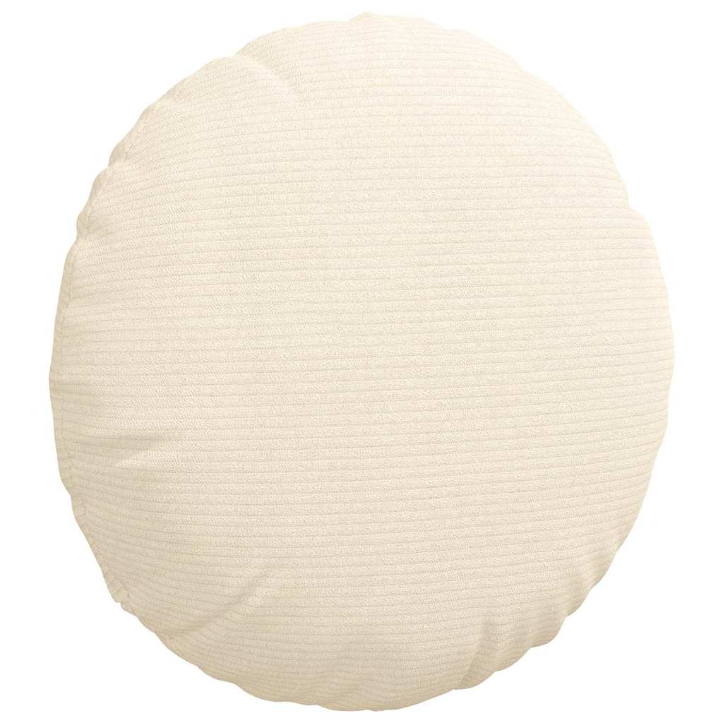 Ülőpárnák 2 pcs Krém Ø 40 cm Bársonyos szövet