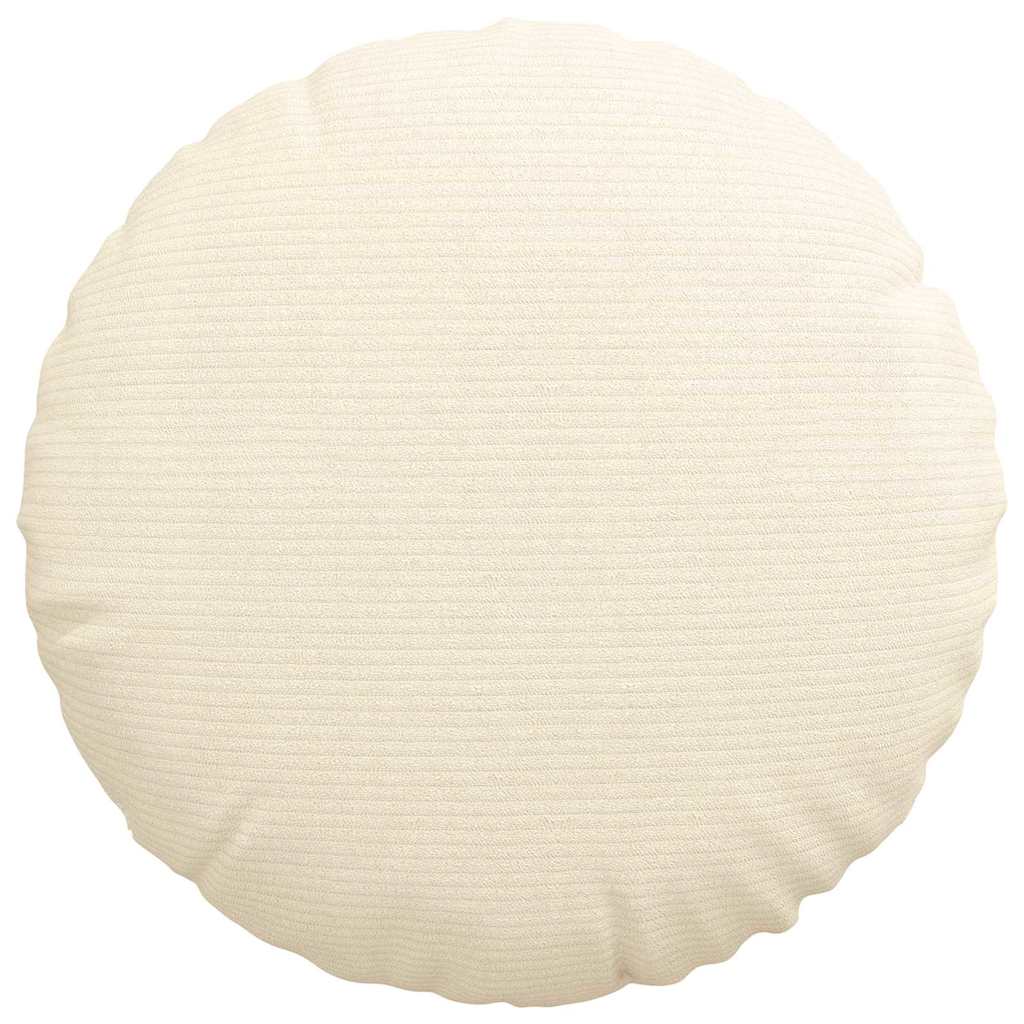 Ülőpárnák 2 pcs Krém Ø 40 cm Bársonyos szövet