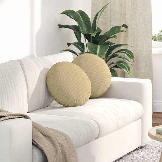 Ülőpárnák 2 pcs Szürke zöld Ø 40 cm Bársonyos szövet