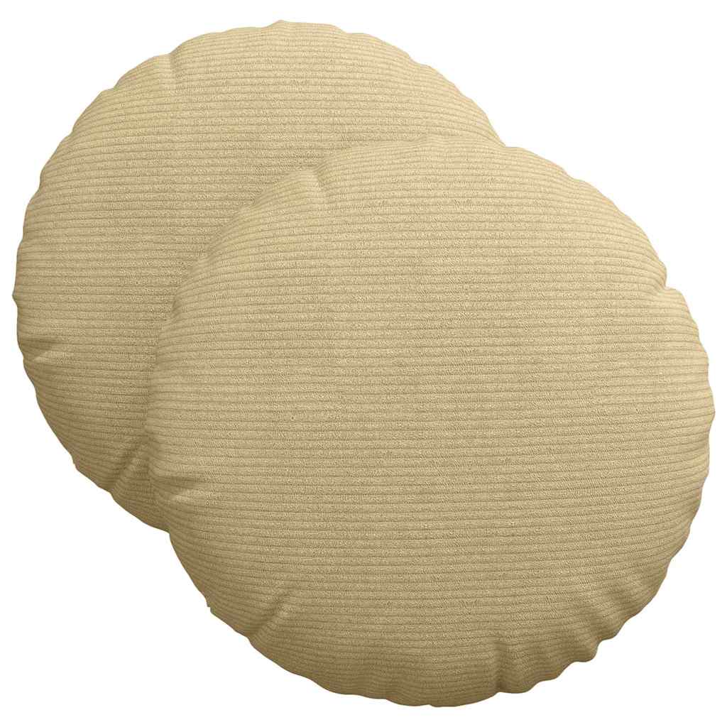 Ülőpárnák 2 pcs Szürke zöld Ø 40 cm Bársonyos szövet