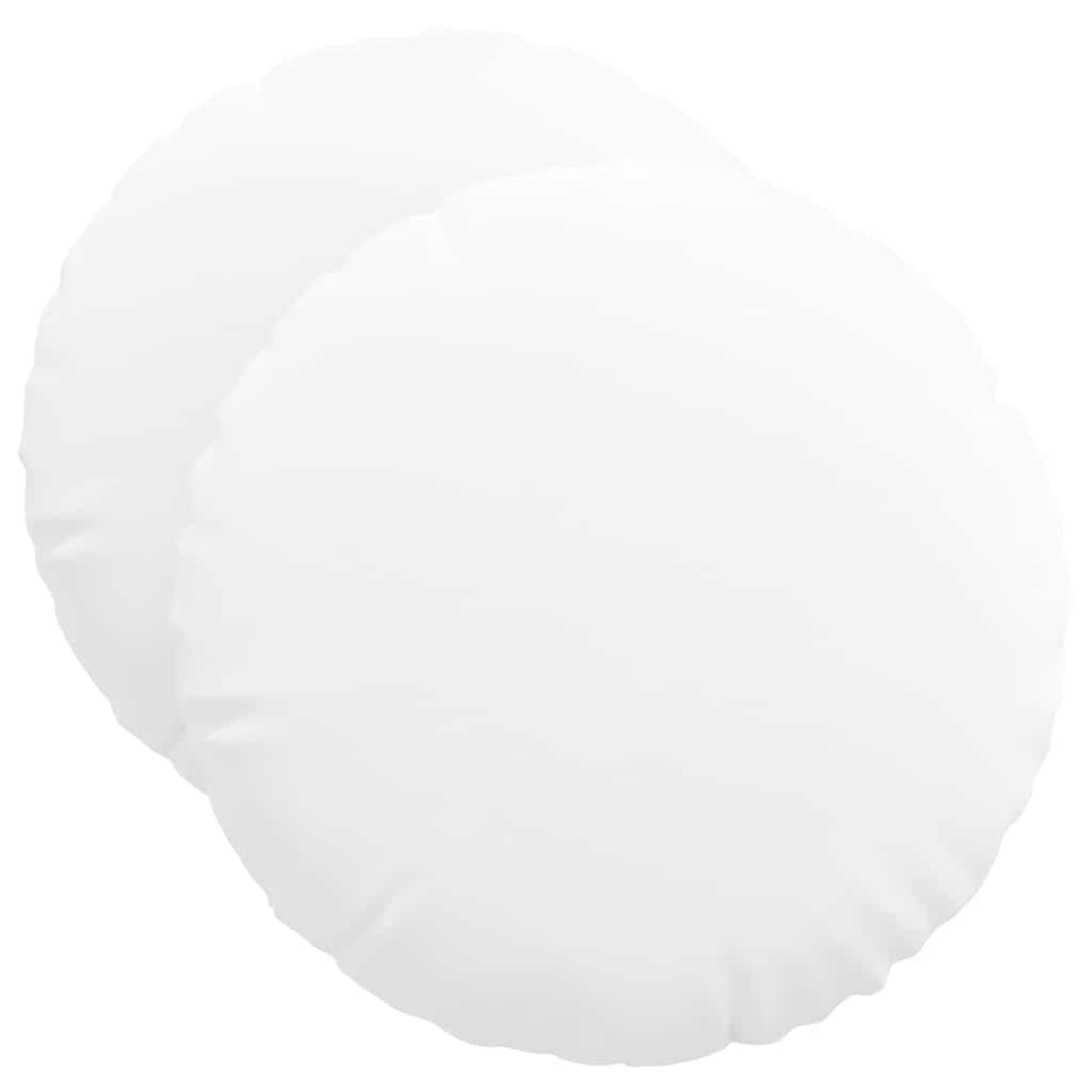 Ülőpárnák 2 pcs Fehér Ø50 x 19 cm szövet