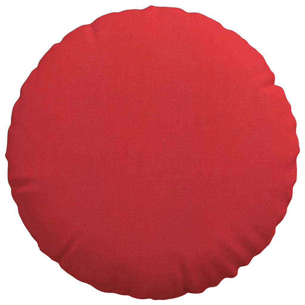 Ülőpárnák 2 pcs Piros Ø50 x 19 cm szövet