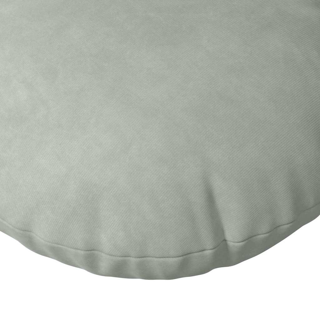 Ülőpárnák 2 pcs Világosszürke Ø50 x 19 cm Bársony