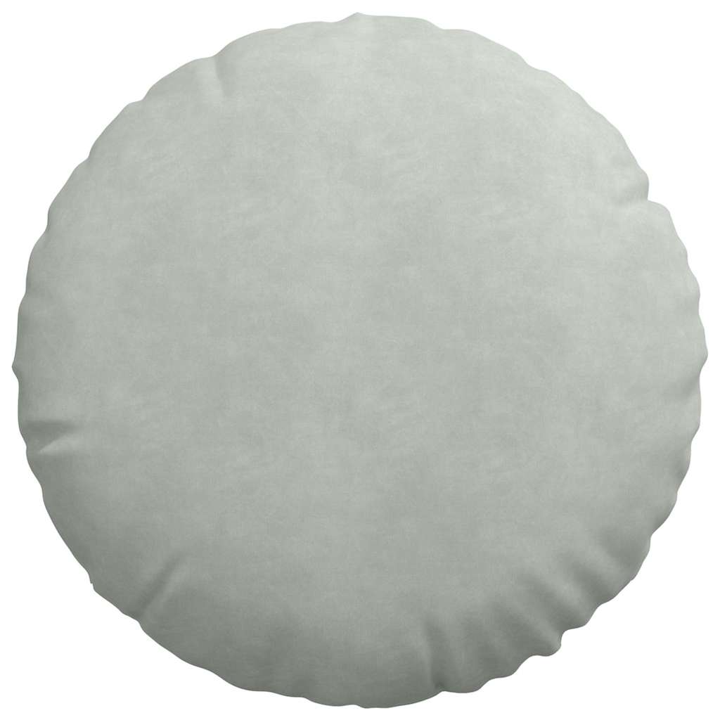 Ülőpárnák 2 pcs Világosszürke Ø50 x 19 cm Bársony