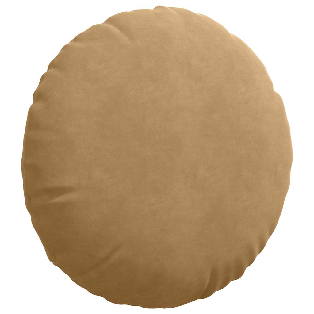Ülőpárnák 2 pcs Barna Ø50 x 19 cm Bársony