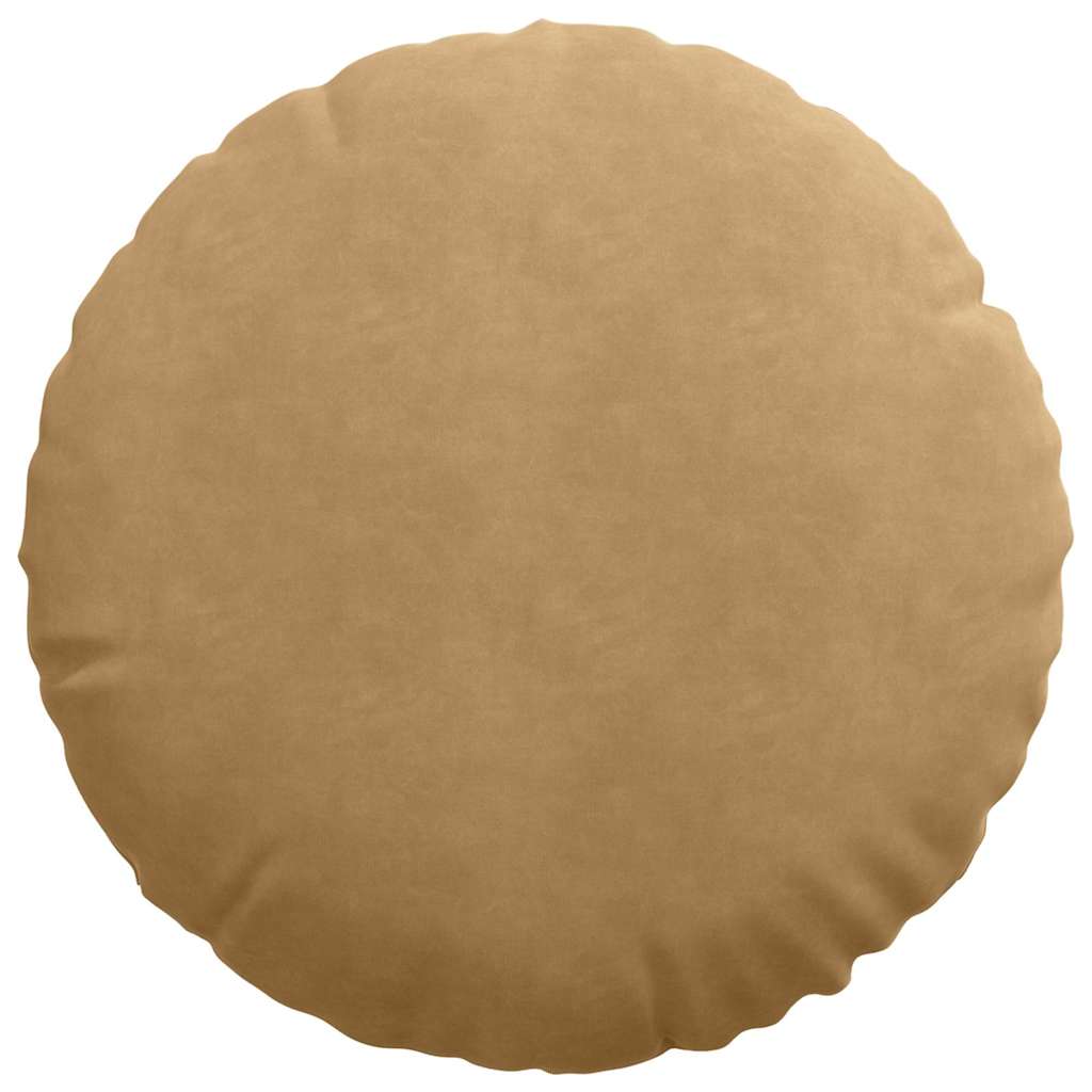 Ülőpárnák 2 pcs Barna Ø50 x 19 cm Bársony
