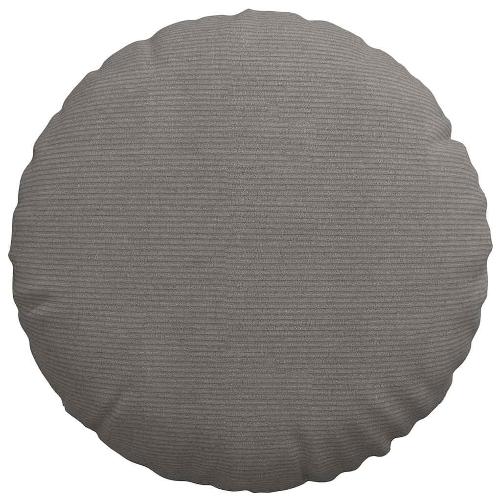 Ülőpárnák 2 pcs Világosszürke Ø50 x 19 cm Bársonyos szövet