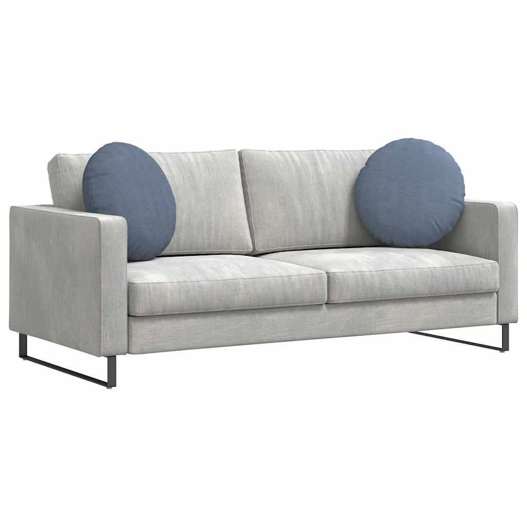 Ülőpárnák 2 pcs Kék Ø50 x 19 cm Bársonyos szövet