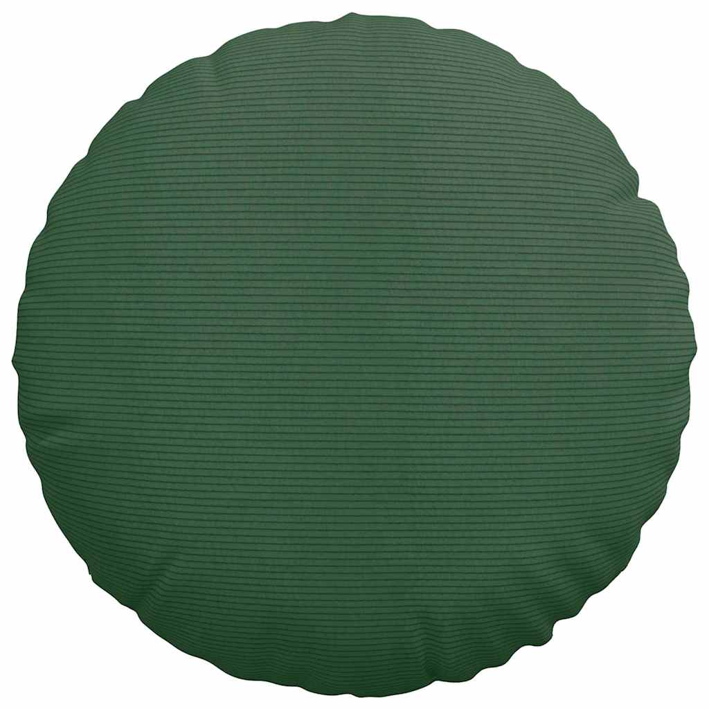 Ülőpárnák 2 pcs Sötétzöld Ø50 x 19 cm Bársonyos szövet