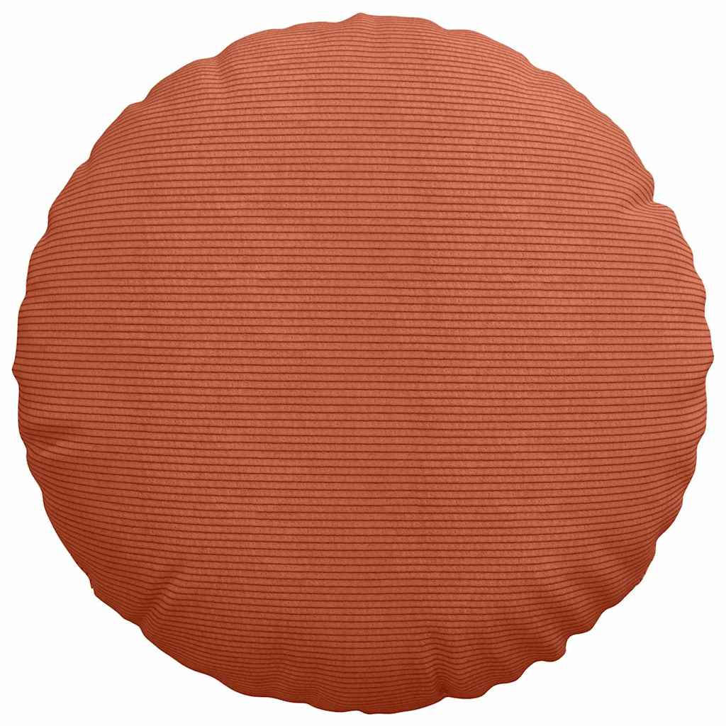 Ülőpárnák 2 pcs Piros Narancs Ø50 x 19 cm Bársonyos szövet