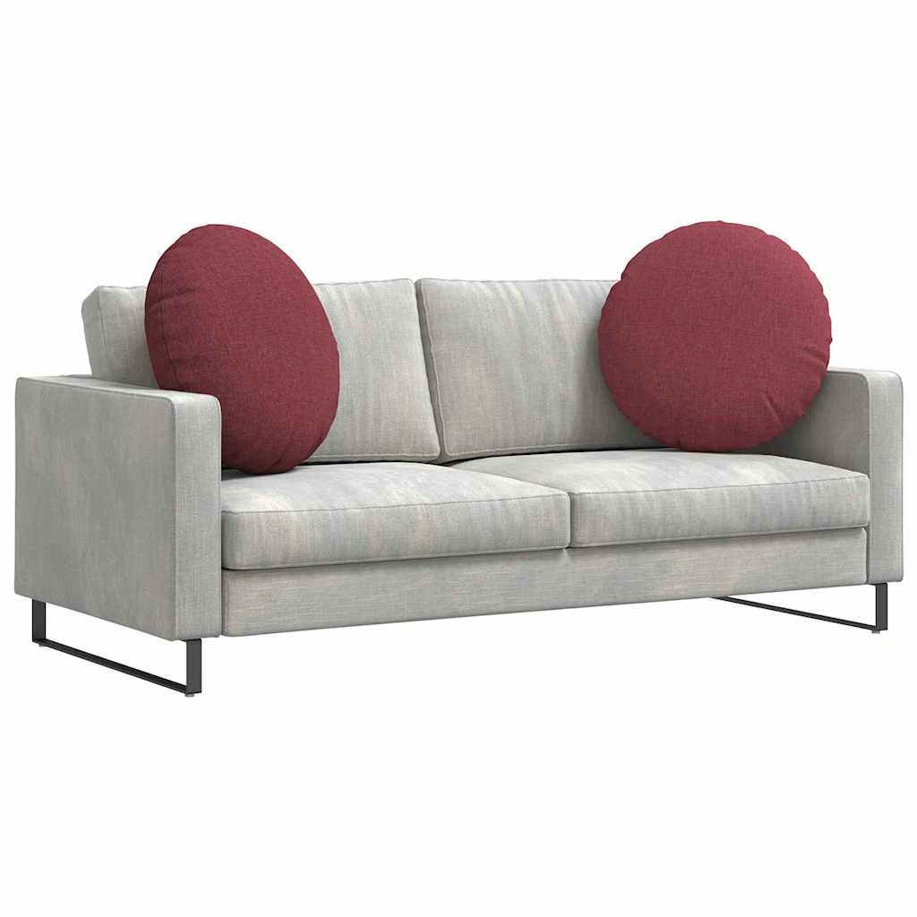 Ülőpárnák 2 pcs Bordó Ø60 x 21 cm szövet