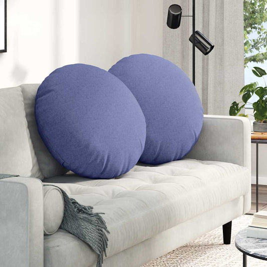 Ülőpárnák 2 pcs Farmerkék Ø60 x 21 cm szövet